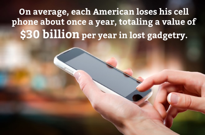 30 billion in lost phones per year