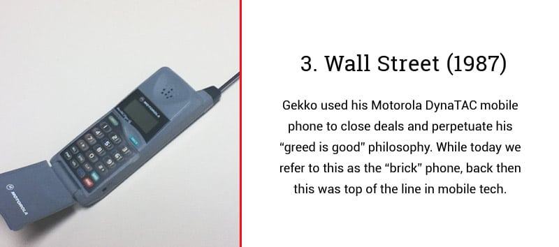 wall street movie cell phone