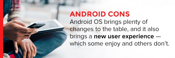 Android Cons