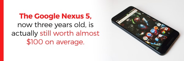 Google Nexux 5 Still Worth 100 Dollars Today