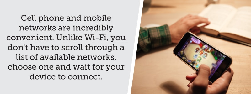 Mobile networks are more convenient than Wi-Fi right now