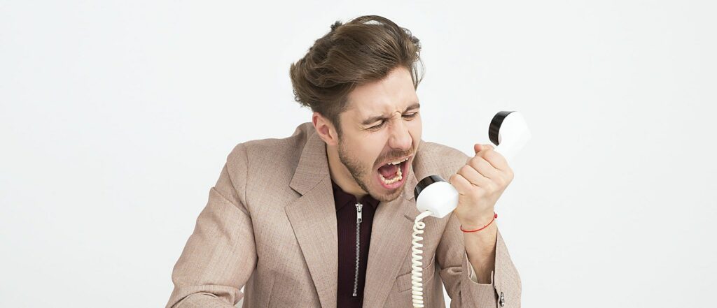 Angry Phone Call Spam