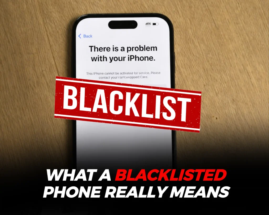meaning of a blacklisted phone