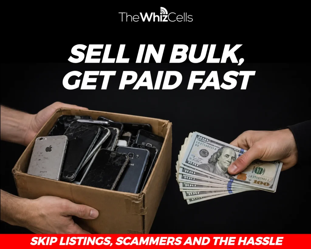sell phones in bulk to the whiz cells