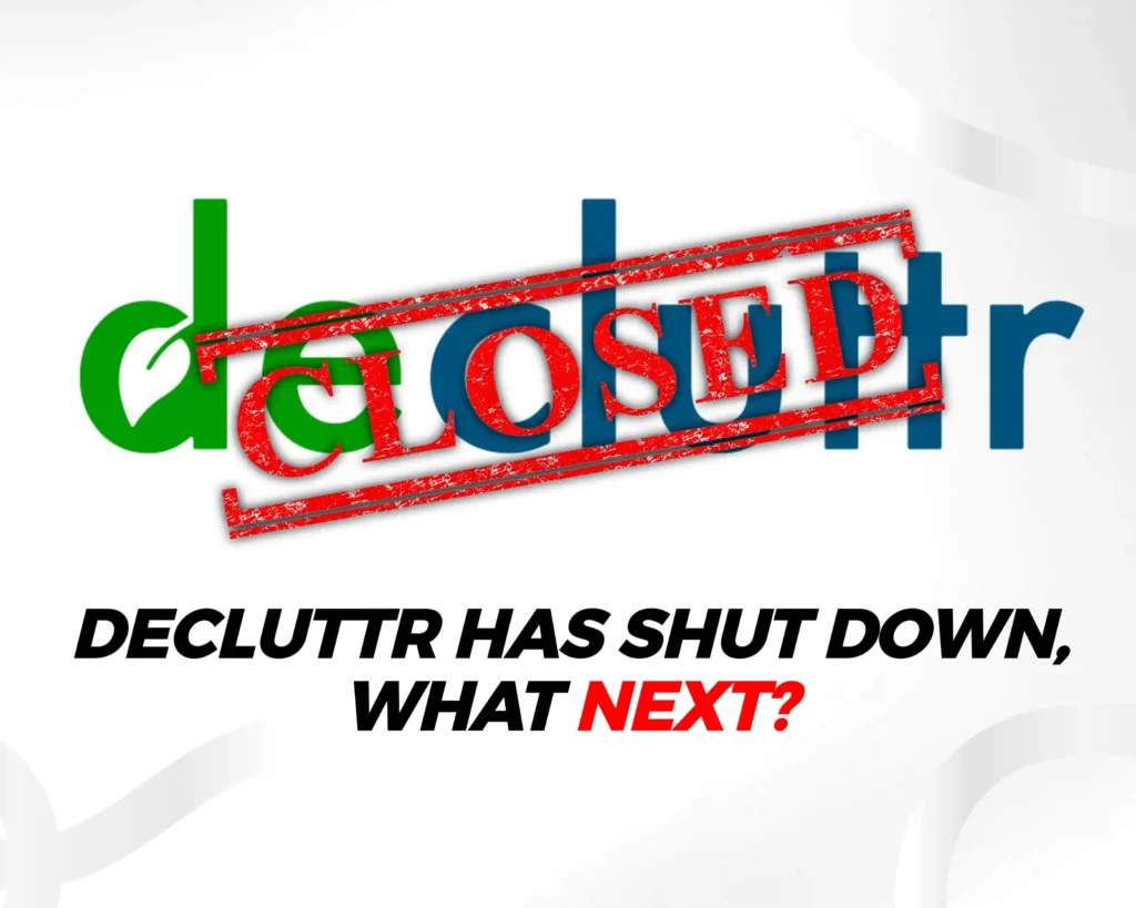 Image showing decluttr has shut down, whats next