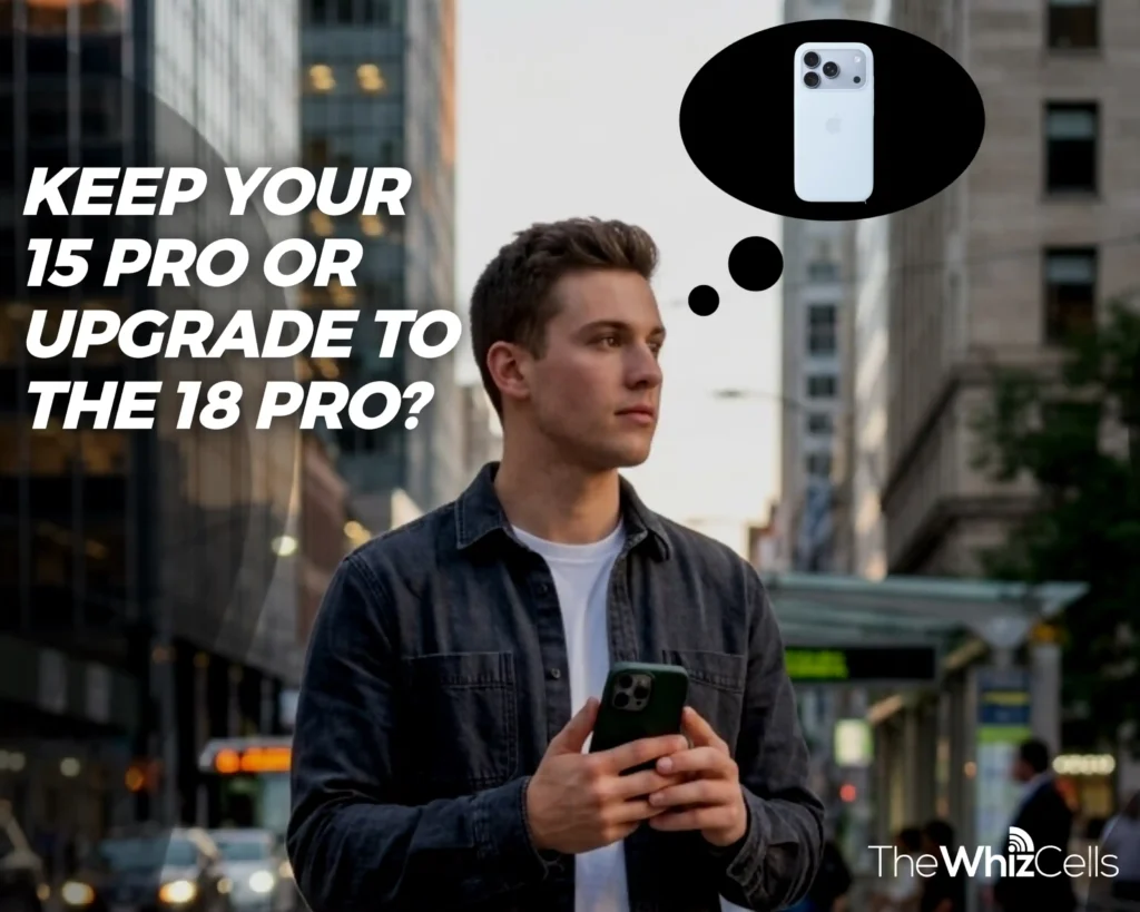 image showing keep your 15 pro or upgrade to the 18 pro