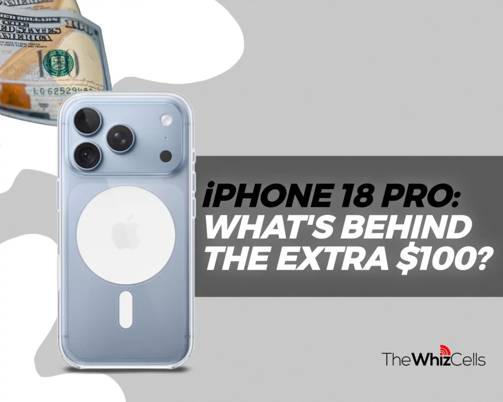 image showing iPhone 18 pro; what's behind the extra 100?